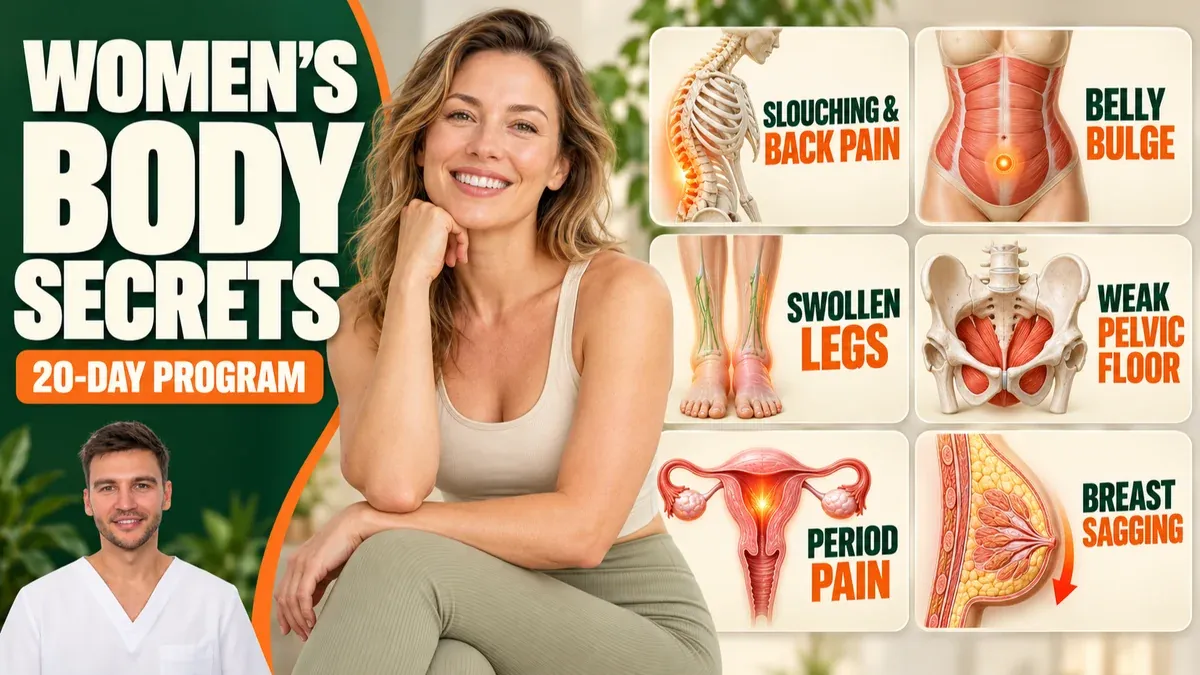 Women’s Body Secrets: A 20-Day Program for a Flatter-Looking Belly, Better Posture & Pelvic-Floor Strength