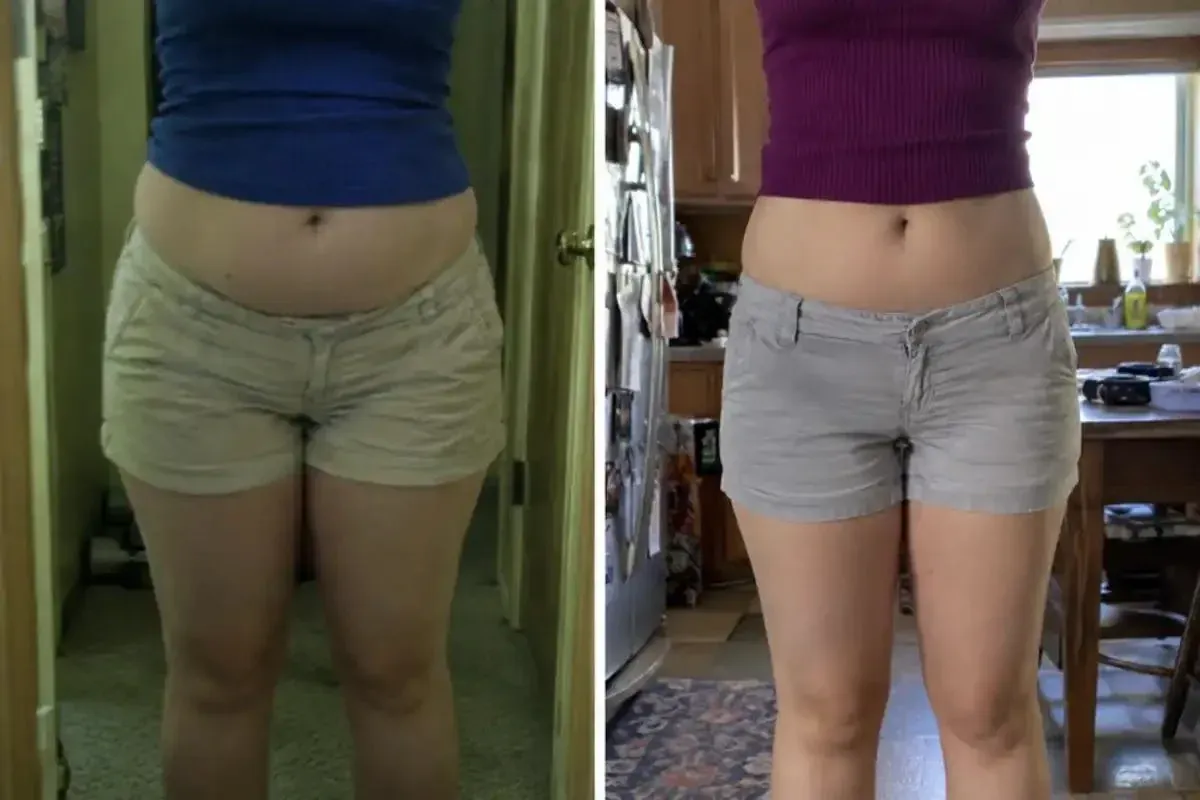 Women’s Body Secrets member before-and-after example: Belly & waistline