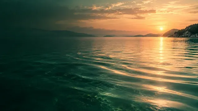 Sunset over calm water, Guided Meditations gift collection