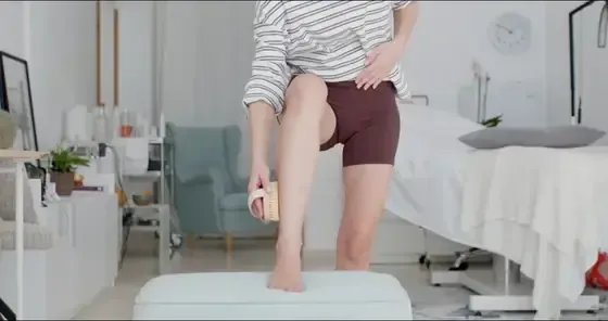 Dry brushing and self-massage to boost circulation